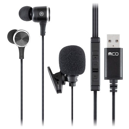 USBイヤホンマイク 高感度マイク 声を大きくハッキリ伝える 高感度