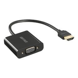 BHDVGBK HDMI to VGA�ϊ��A�_�v�^�[ 0.15m �u���b�N �e���r�EAV�@��