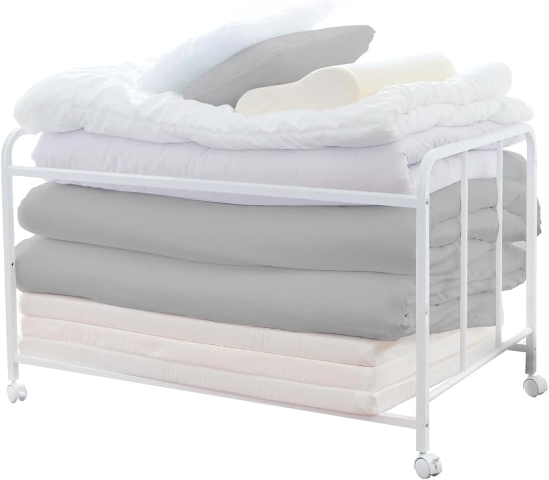 布団 収納 ラック 頑丈 ロータイプ 棚1段 布団ラック 日本製 ふとん収納 布団 収納 ラック ウォークインクローゼット 整理棚 ふとん 収納 布団 干し すのこ 隙間収納 清潔 押入れ 収納 キャスター 川口工器 日本製 燕三条 21914【YO-914】