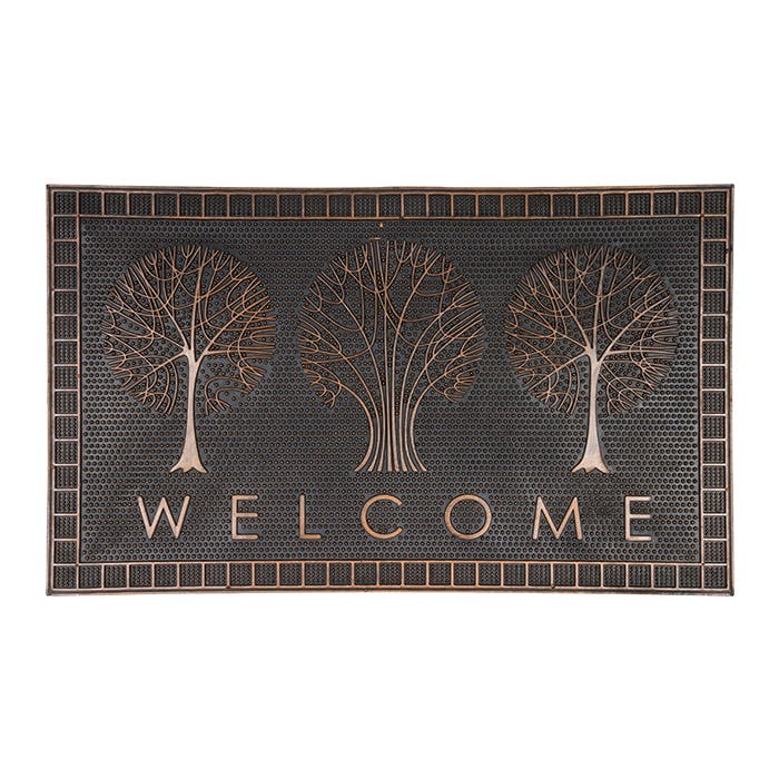 ラバーマット 玄関マット 玄関 ドアマット おしゃれ 屋外 屋内 マット 滑り止め アンティーク調 エントランス 汚れ防止