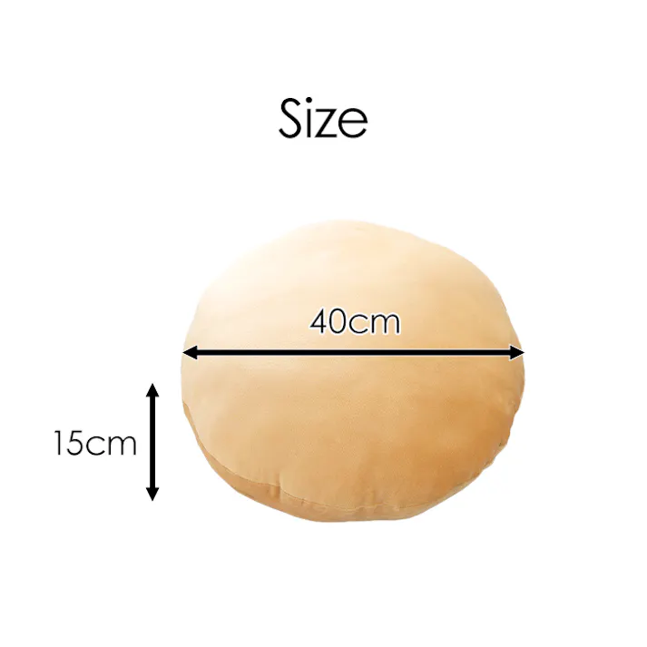 クッション もちもち マシュマロ 気持ちいい 丸型 ラウンドクッション 丸クッション 枕 背あて 直径40cm φ40 イエロー