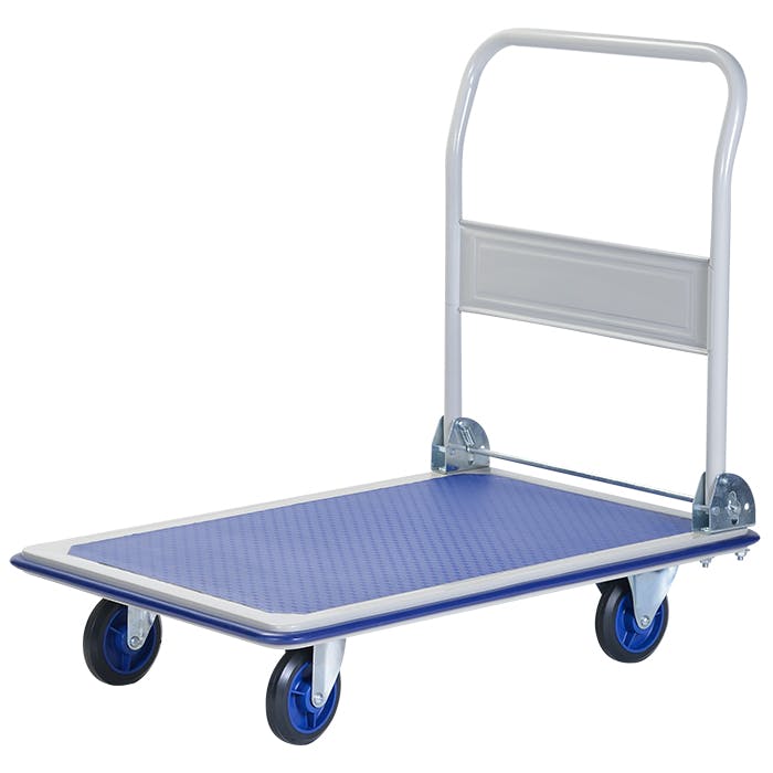 台車 折りたたみ コンパクト 耐荷重300kg 業務用 静音 スチール台車 軽量 静音台車 頑丈 キャスター付き 荷台 運搬 カート 静か 軽い