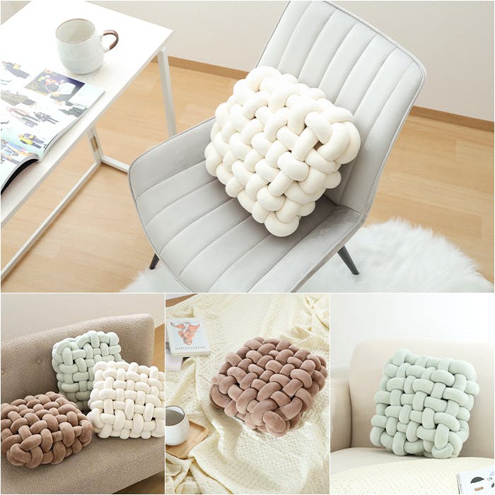 クッション かわいい チャンキー ふわふわ もこもこ スクエア