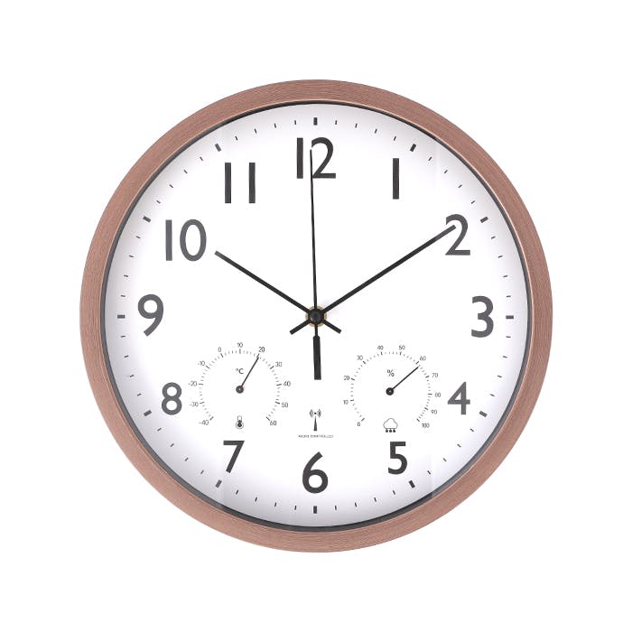 電波時計 掛け時計 壁掛け 時計 見やすい シンプル 温度 湿度 リビング 電波 壁掛け時計 アナログ 一人暮らし 寝室 温度計 湿度計