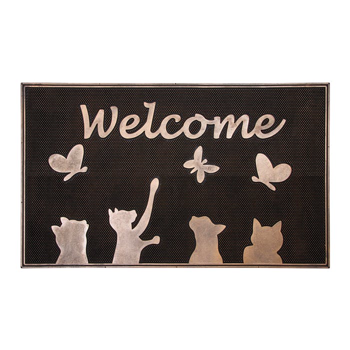 ラバーマット 玄関マット 玄関 ドアマット おしゃれ 屋外 屋内 マット 滑り止め アンティーク調 エントランス 汚れ防止