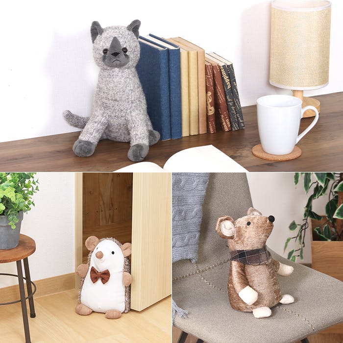 アニマルドアストッパー ぬいぐるみ 動物 かわいい 室内 子供 扉