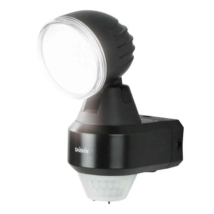 【2台セット】センサーライト DLA-N4T100 屋外 LED コンセント 人感 防犯ライト 明暗センサー 防水規格 防雨 玄関 照明 明るい AC 100v 電源 外灯 駐車場 4939736902196-2