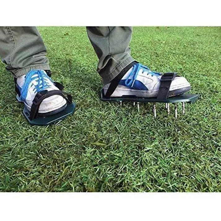 大進 芝スパイク と 回転式 芝生鋏 ステンレス のセット 芝 エアレーション スパイク 芝生の手入れ ガーデニング 農業 庭 芝生用スパイク シバ 芝穴あけ器 芝生 supaiku-kaitennhasami