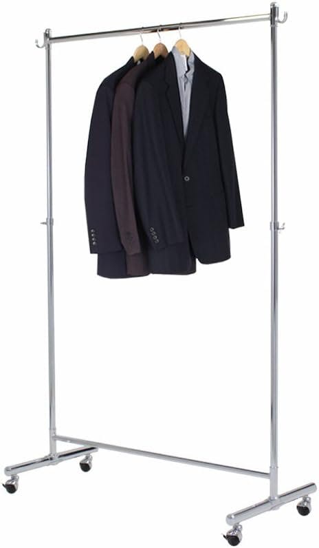頑丈 ハンガーラック 幅116cm シングル 総耐荷重110kg シングルハンガー プロ仕様 コートハンガー 高さ伸縮 パイプハンガー コート掛け 洋服掛け 洋服ハンガー 収納 伸縮 業務用ハンガー 業務用 店舗 什器 展示  川口工器 19341【MKS-341】