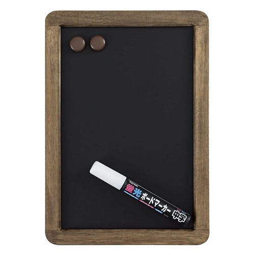 レイメイ藤井 アンティークブラックボード A4 マーカーでもチョークでも書けるブラックボード マグネット使用可能 便利な縦横両