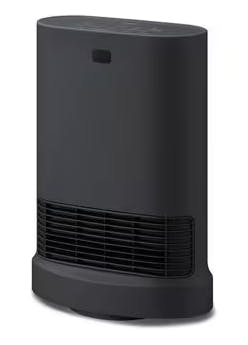 大風量セラミックファンヒーター 首ふり Wセンサー付 ブラック