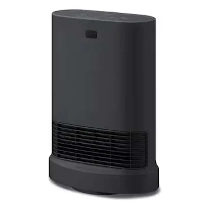 大風量セラミックファンヒーター 首ふり Wセンサー付 ブラック