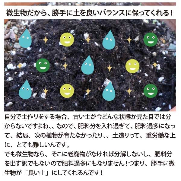 まくだけで甦る 5Lx4個セット 軽くて扱いやすい！ 土の再生材 土壌改良