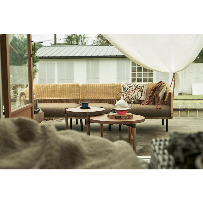 サンドラー 片肘(向かって右) /色:ナチュラル / 幅88×奥行77×高さ70×座面高39cm 組立式 【送料込み】