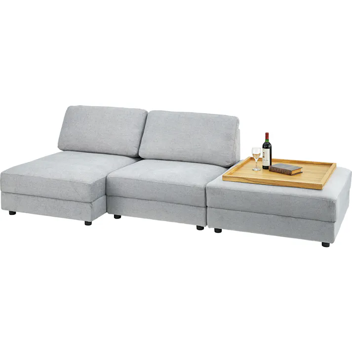 イーズ ソファ S /色:グレー / 幅86×奥行98×高さ83×座面高41cm ねじ込み式 【送料込み】