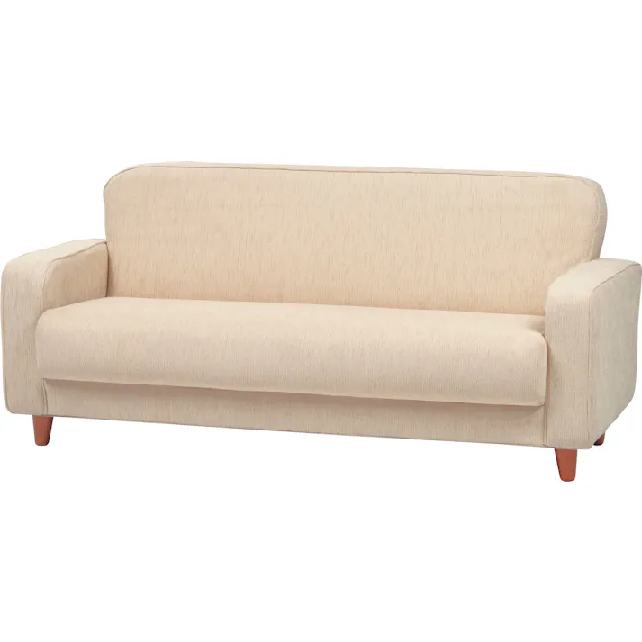 ソファ ケリー 3人掛 /色:アイボリー / 幅160×奥行72×高さ73×座面高38cm ねじ込み式 【送料込み】