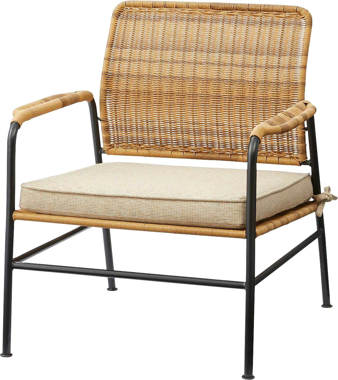 パーソナルチェア　／色：ベージュ　／　幅62×奥行67×高さ70×座面高30cm　完成品 【送料込み】