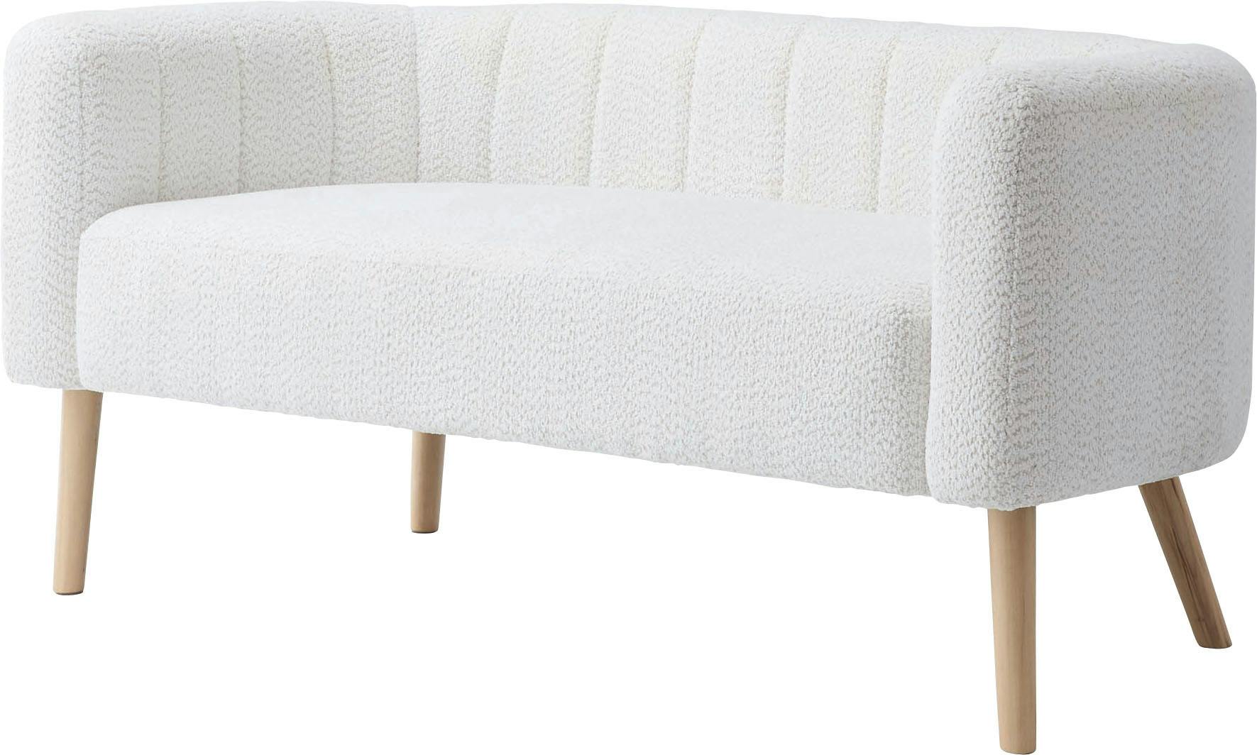 ソファー　／色：ホワイト　／　幅142×奥行72×高さ67×座面高44cm　組立式 【送料込み】