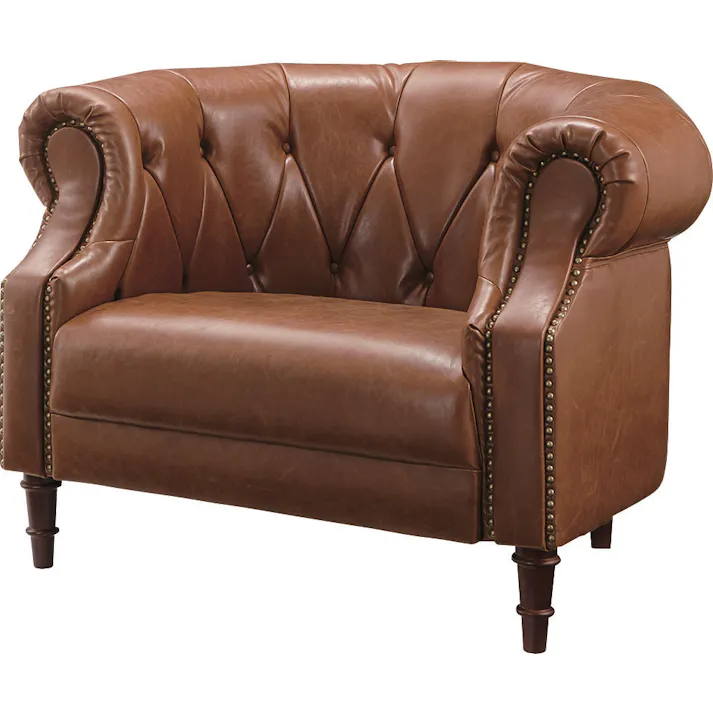 クイーンズ 1人掛 /色:ブラウン / 幅103×奥行87×高さ72×座面高40cm ねじ込み式 【送料込み】