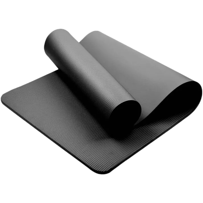 ヨガマット, 200×90cm, 厚め 10mm 高密度ニトリルゴム 収納袋付き ヨガ トレーニングマット ストレッチマット 筋トレマット エクササイズ マット ヨガ用 室内 運動用 洗える 滑らない(防音/幅広/水洗い) 折りたたみ式, 3色展開