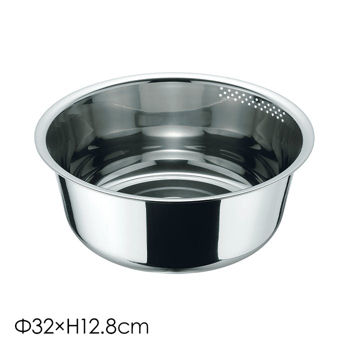 洗い桶 丸型 円形 ステンレス 滑り止め ゴム脚 流水穴付き 洗いおけ 錆びにくい 丈夫 頑丈 衛生的 食器洗い 水回り