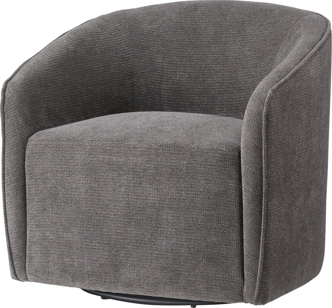 ラウンジソファ　／色：ダークグレー　／　幅74×奥行72×高さ73×座面高43cm　完成品 【送料込み】