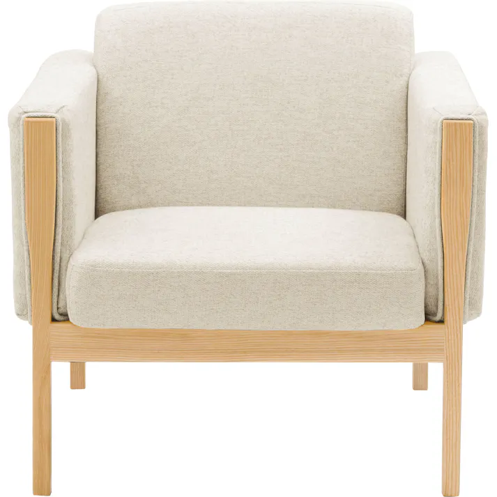 ウェーデ 1人掛 /色:アイボリー / 幅81×奥行76×高さ75×座面高40cm 完成品 【送料込み】