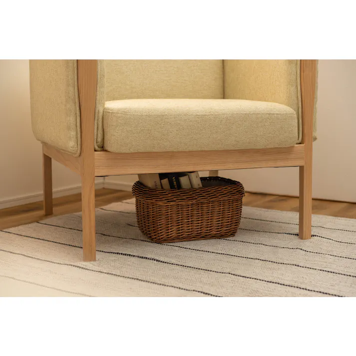 ウェーデ 1人掛 /色:アイボリー / 幅81×奥行76×高さ75×座面高40cm 完成品 【送料込み】