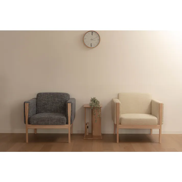 ウェーデ 1人掛 /色:アイボリー / 幅81×奥行76×高さ75×座面高40cm 完成品 【送料込み】