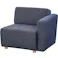 キューブ 片肘ソファ(向かって右肘) /色:ネイビー / 幅80×奥行88×高さ69×座面高41cm ねじ込み式 【送料込み】