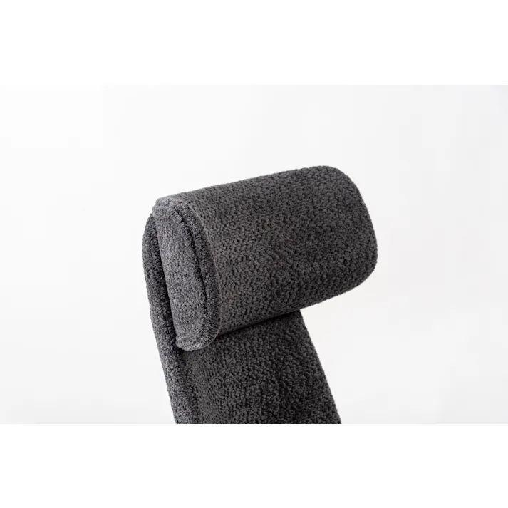 ラウンジチェア /色:ダークグレー / 幅55×奥行68×高さ80×座面高40cm 組立式 【送料込み】