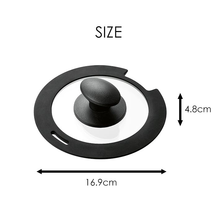 ガラス蓋 16cm クックポット用 鍋蓋 16cm 強化ガラス [コロセレ