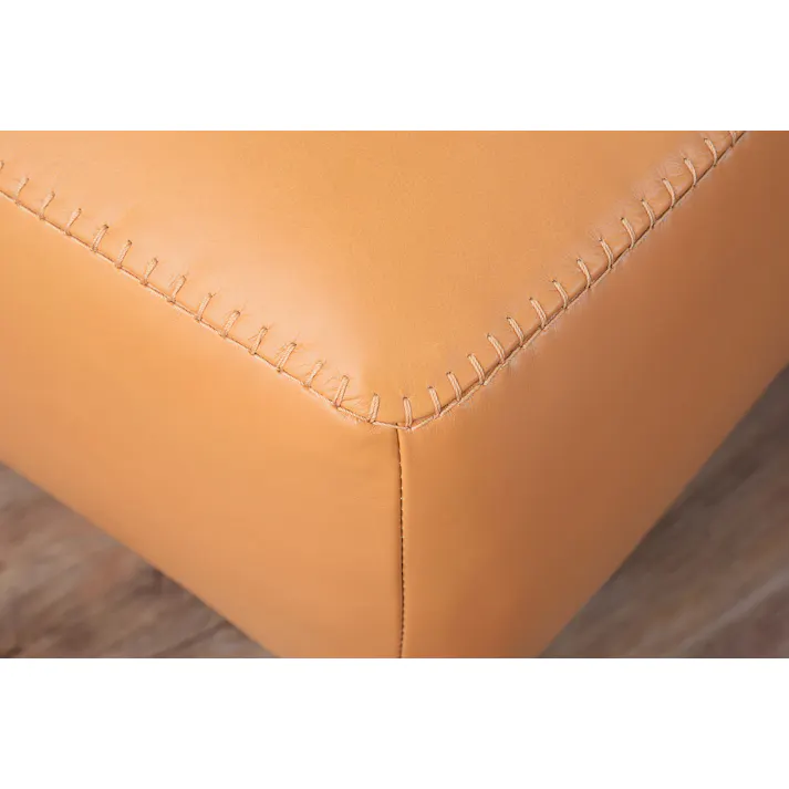 マスター オットマン /色:キャメル / 幅70×奥行62×高さ44cm 組立式 【送料込み】