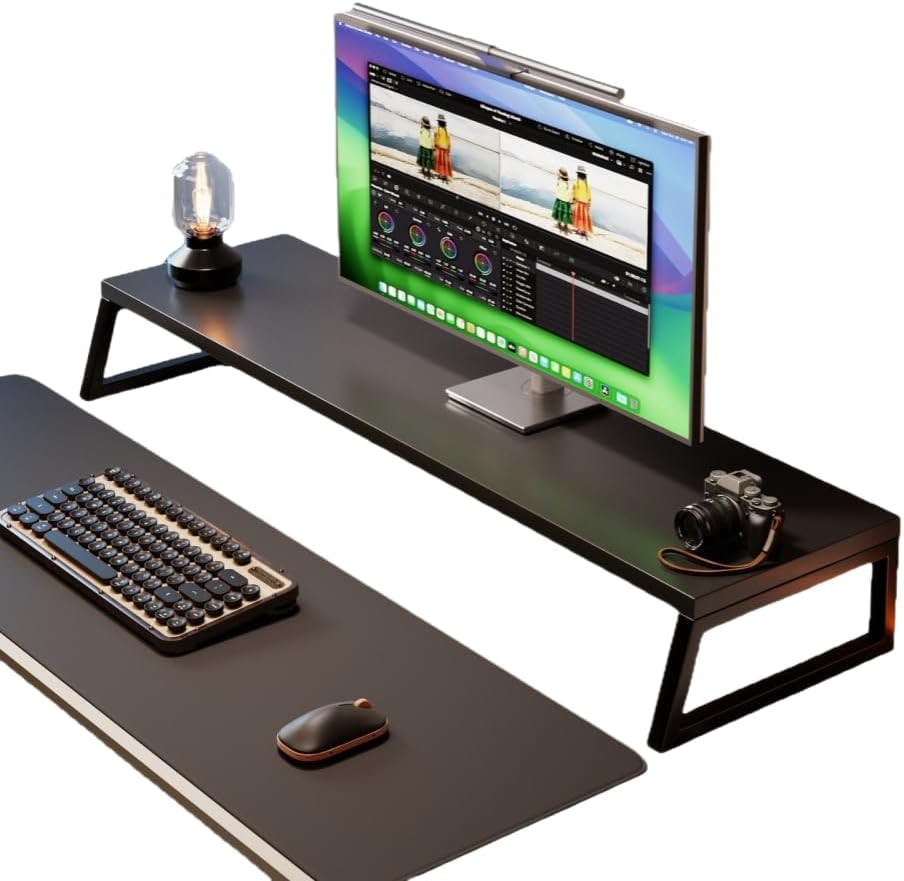 モニター台 卓上収納 荷重20kg 整理整頓 組立式 密度板です 耐 様々なサイズから選べまデスク収納ラック 50/70/100×20cm 高さ9-15cm 4色展開