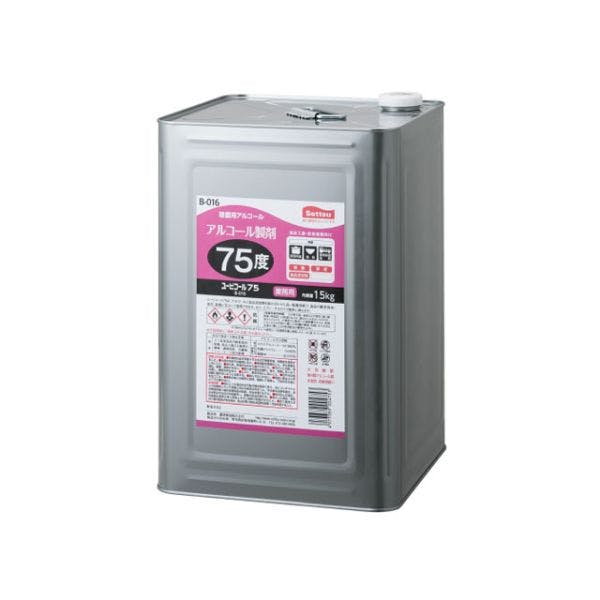 【1点/バラ】アルコール製剤 ユービコール75 15kg セッツ