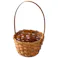 ヘッズ トレイ・カゴ 直径115(80)×H180(60)mm ブラウン 6個 竹ハンドルバスケット HEADS TKC-HBKS