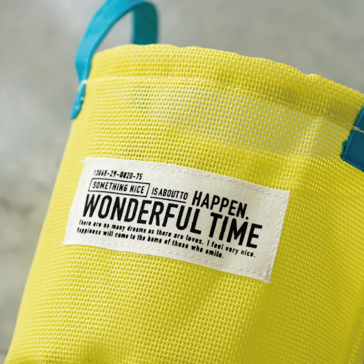 ヘッズ トレイ・カゴ 直径160×H150mm イエロー 6個 メッシュラウンドバスケットM HEADS MES-RMB7