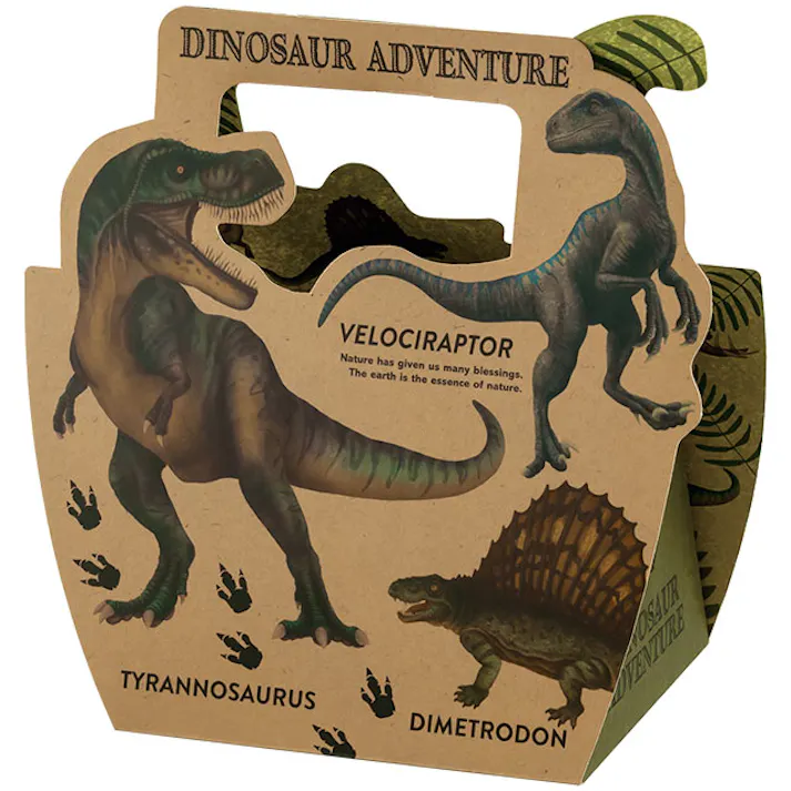 ヘッズ ギフトボックス W195×D90×H190mm ブラウン 10枚 ダイナソー バッグ型 HEADS DI-GB1