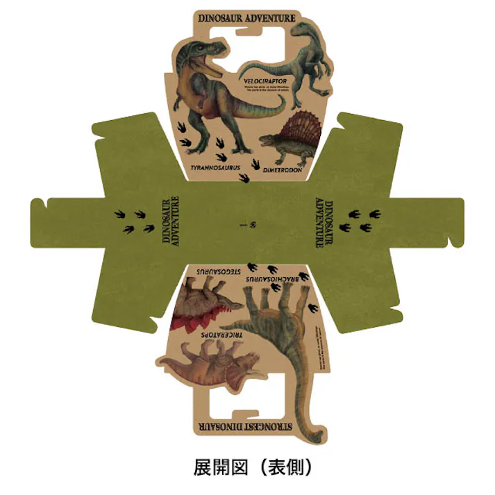 ヘッズ ギフトボックス W195×D90×H190mm ブラウン 10枚 ダイナソー バッグ型 HEADS DI-GB1