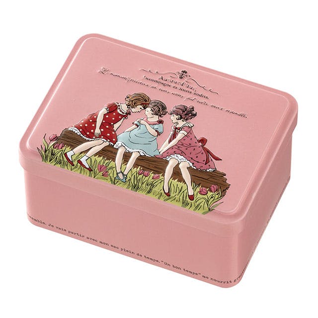 ヘッズ  ギフト缶 W125×D91×H62mm ピンク 10個 チャリティーキッズ ガールズ HEADS CHRK-CAN2