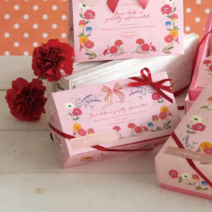 ヘッズ ギフトボックス W190×D105×H60mm ピンク 20枚 ブルーミーフラワー M HEADS BLF-GM