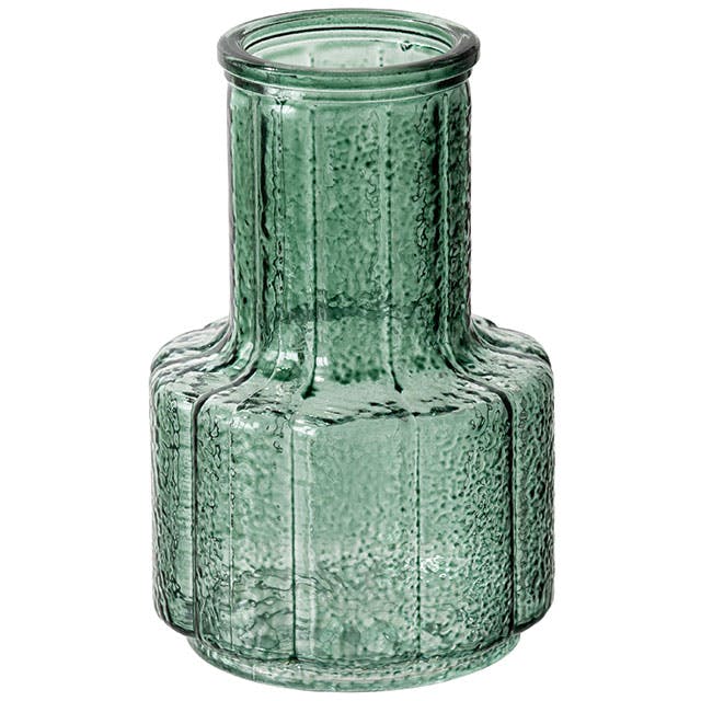 ヘッズ  花瓶 直径80(48)×H120mm グリーン 9個 スタンディングガラスフラワーベース HEADS GLS-FB20