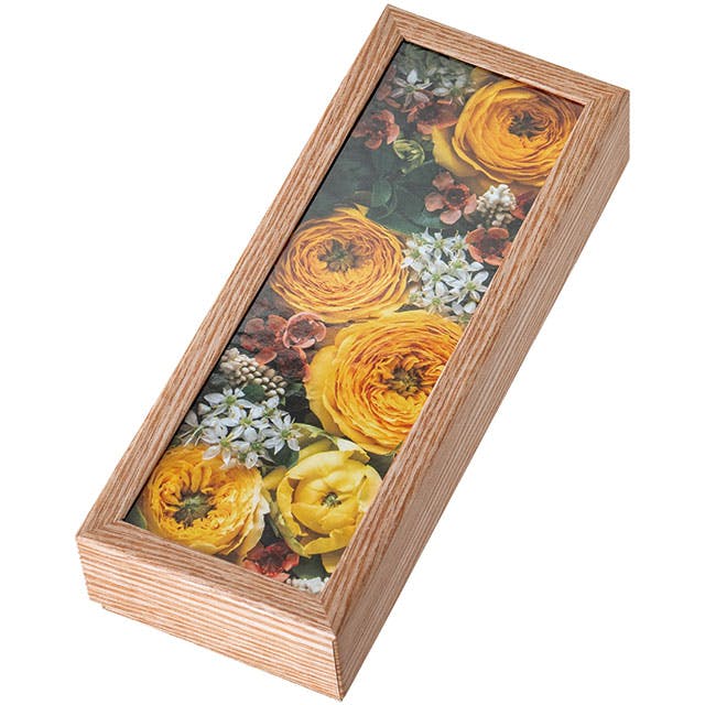 ヘッズ  ギフトボックス W88×D220×H50mm イエロー 6個 フォトプリントボックス フラワー HEADS PPF-HBM