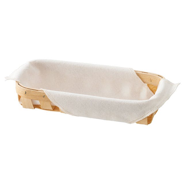 ヘッズ  トレイ・カゴ W250(235)×D100(85)×H50mm ウッド 6個 ウッドスリットバスケット クロス付 HEADS WSB-BKWS