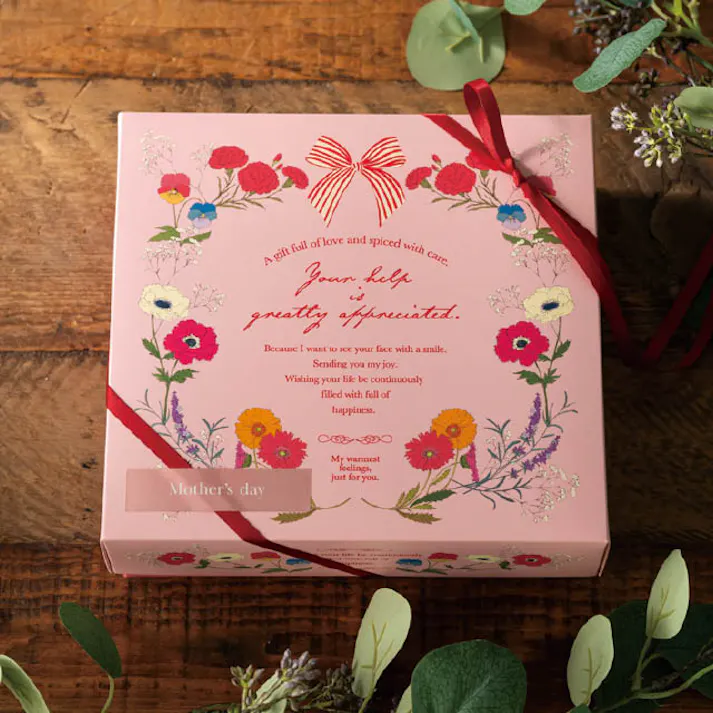 ヘッズ ギフトボックス W203×D190×H62mm ピンク 10枚 ブルーミーフラワー L HEADS BLF-GL