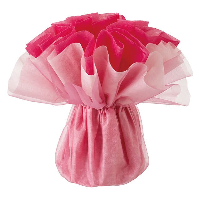 ヘッズ  ラッピング袋 W260×D260×H200mm マゼンタ 10枚 フロットンスタンディングブーケラッピングM HEADS FSD-WM6