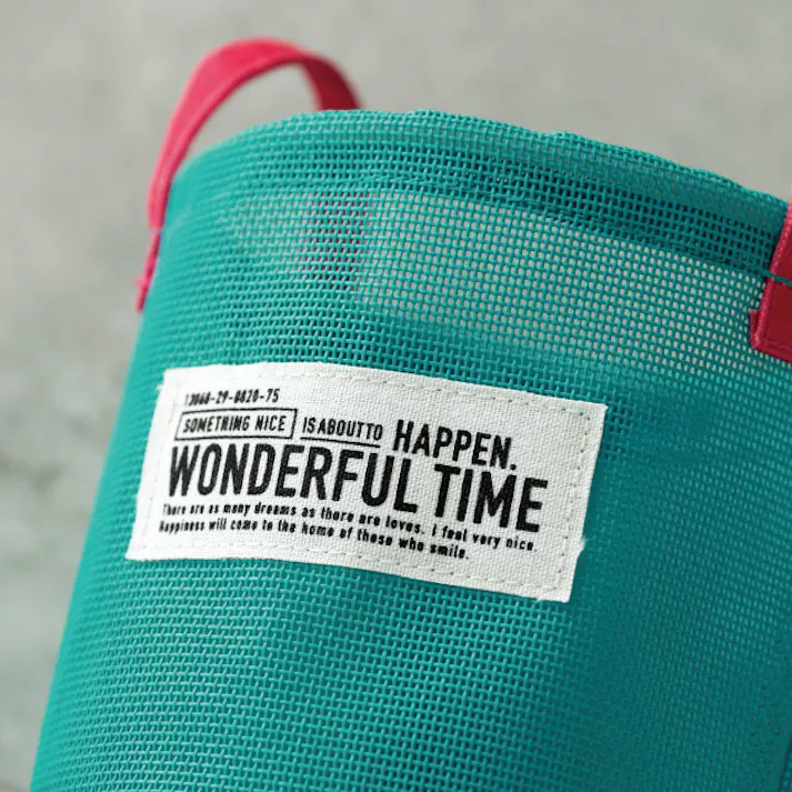 ヘッズ トレイ・カゴ 直径160×H150mm ターコイズブルー 6個 メッシュラウンドバスケットM HEADS MES-RMB6