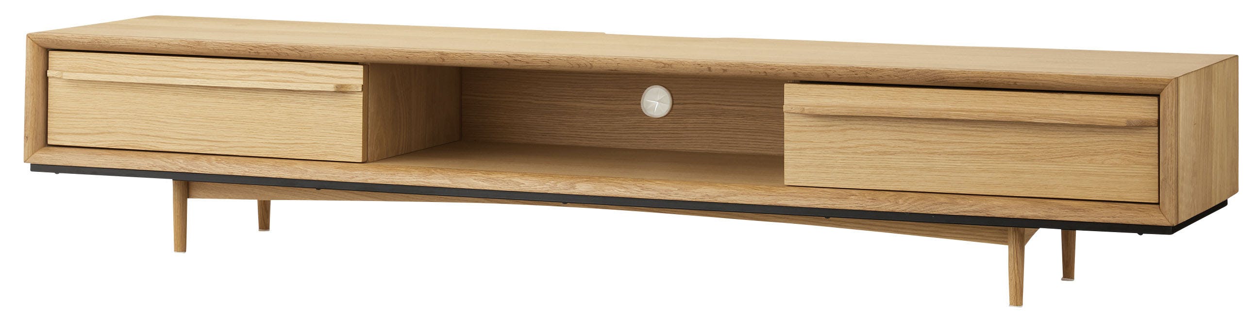 ティモ TVボード180　／色：ナチュラル　／　幅180×奥行41×高さ33cm　／　テレビ台 TVスタンド TV台 ロータイプ おしゃれ 天然木 AVボード　組立式 【送料込み】