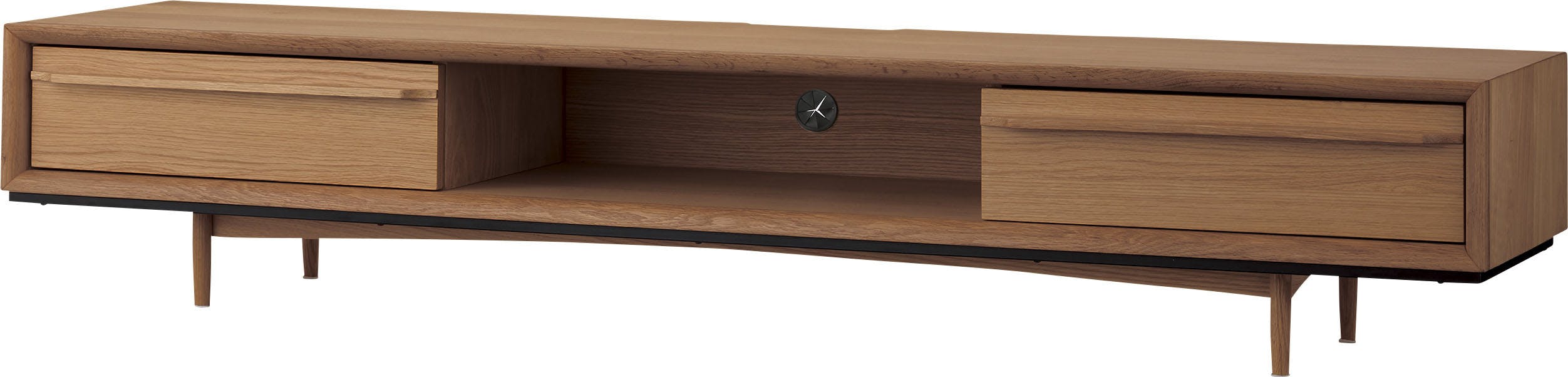 ティモ TVボード180　／色：ブラウン　／　幅180×奥行41×高さ33cm　／　テレビ台 TVスタンド TV台 ロータイプ おしゃれ 天然木 AVボード　組立式 【送料込み】