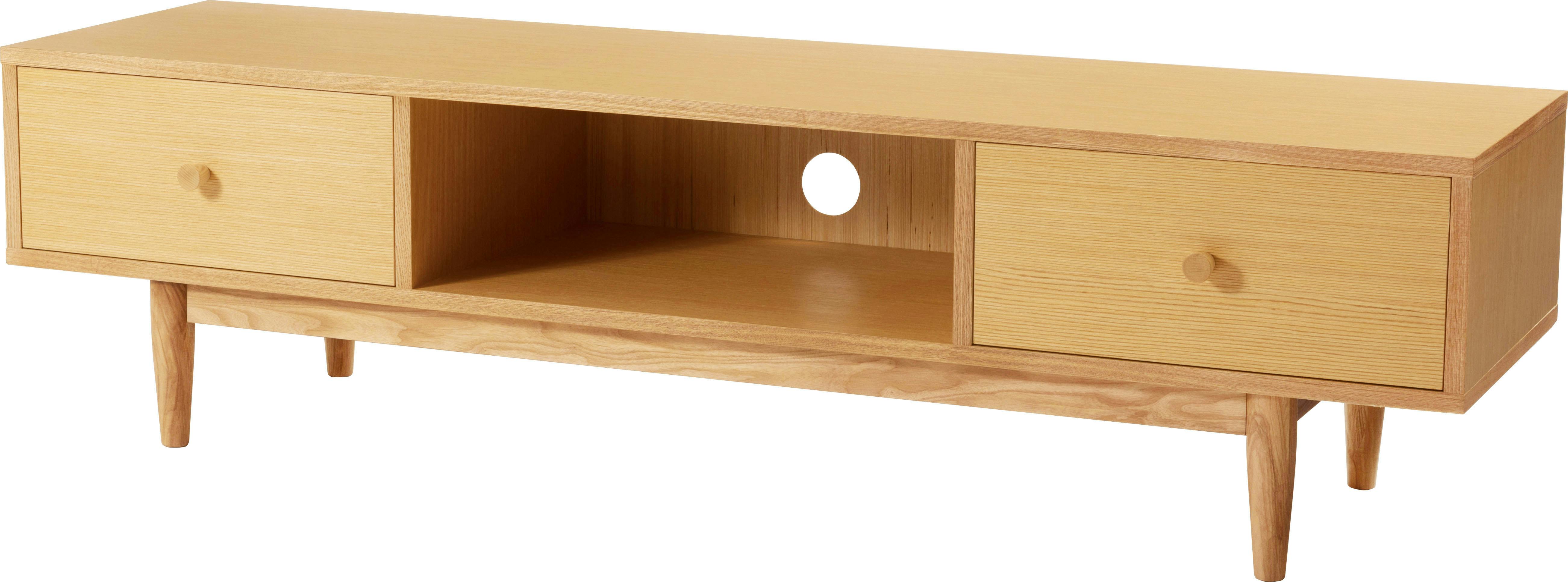 ヘンリー TVボード150　／色：ナチュラル　／　幅150×奥行40×高さ40cm　／　テレビ台 TVスタンド TV台 ロータイプ おしゃれ 天然木 AVボード　組立式 【送料込み】